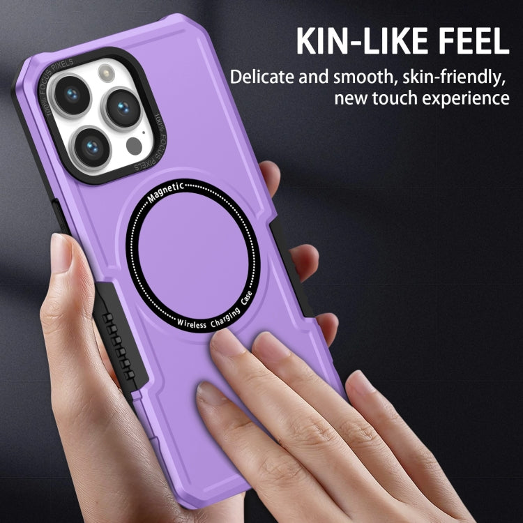 For iPhone 15 Pro Max Shockproof Armor MagSafe Phone Case(Purple) - HoMEdemic™ 