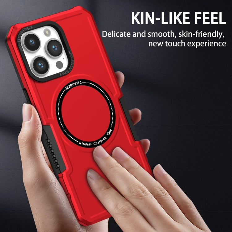 For iPhone 15 Pro Max Shockproof Armor MagSafe Phone Case(Red) - HoMEdemic™ 