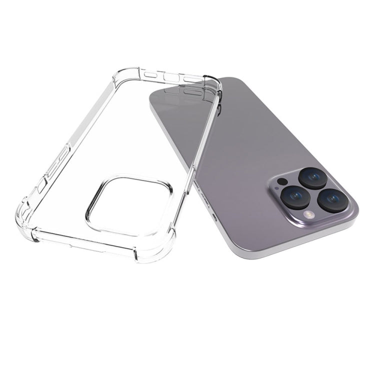 For iPhone 15 Pro Max Shockproof Non-slip Thickening TPU Phone Case(Transparent) - HoMEdemic™ 