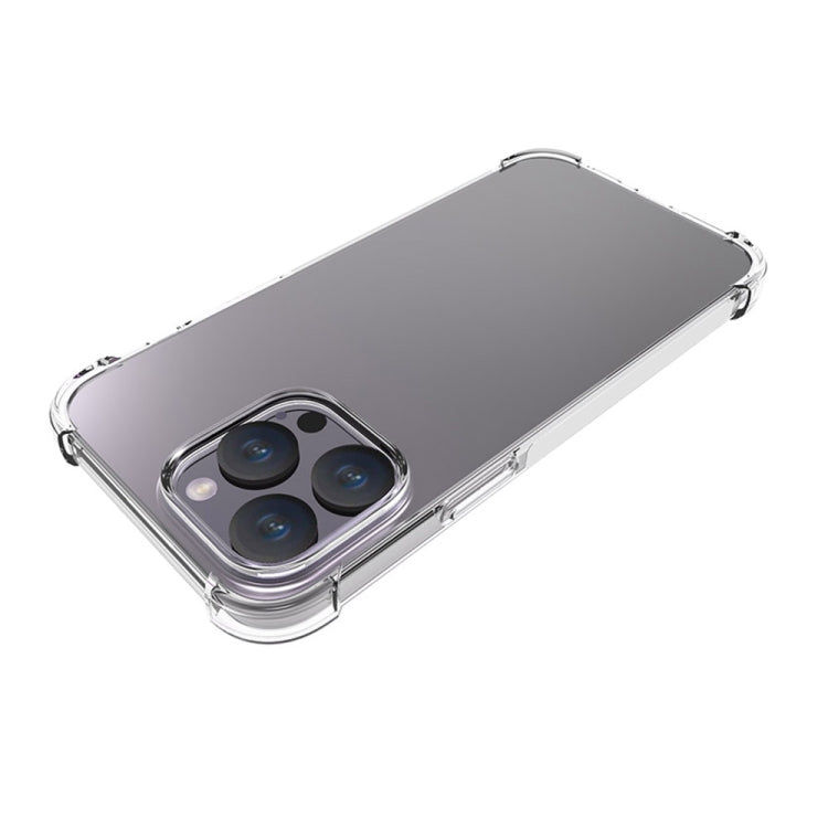 For iPhone 15 Pro Max Shockproof Non-slip Thickening TPU Phone Case(Transparent) - HoMEdemic™ 