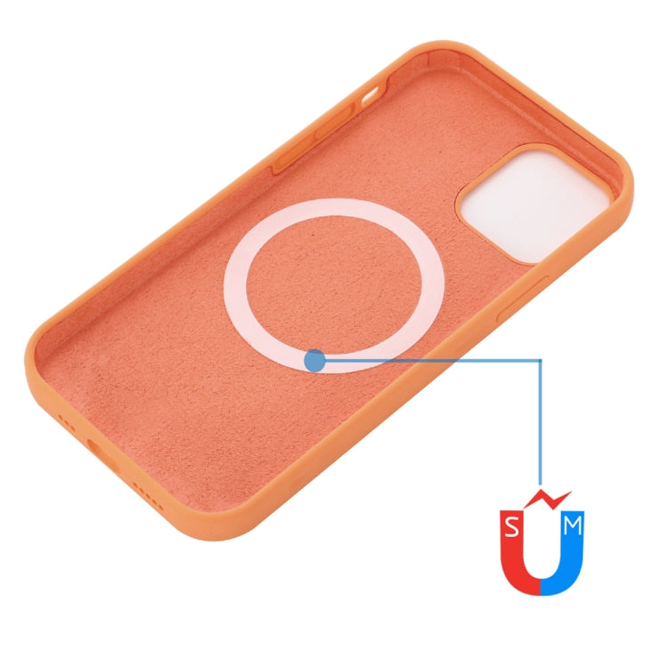 For iPhone 15 Pro Max Shockproof Silicone Magsafe Phone Case(Gold Orange) - HoMEdemic™ 