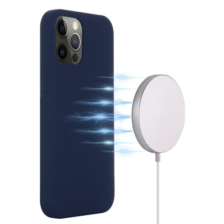 For iPhone 15 Pro Max Shockproof Silicone Magsafe Phone Case(Navy Blue) - HoMEdemic™ 