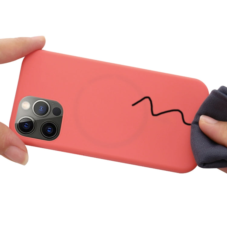 For iPhone 15 Pro Max Shockproof Silicone Magsafe Phone Case(Pink Orange) - HoMEdemic™ 