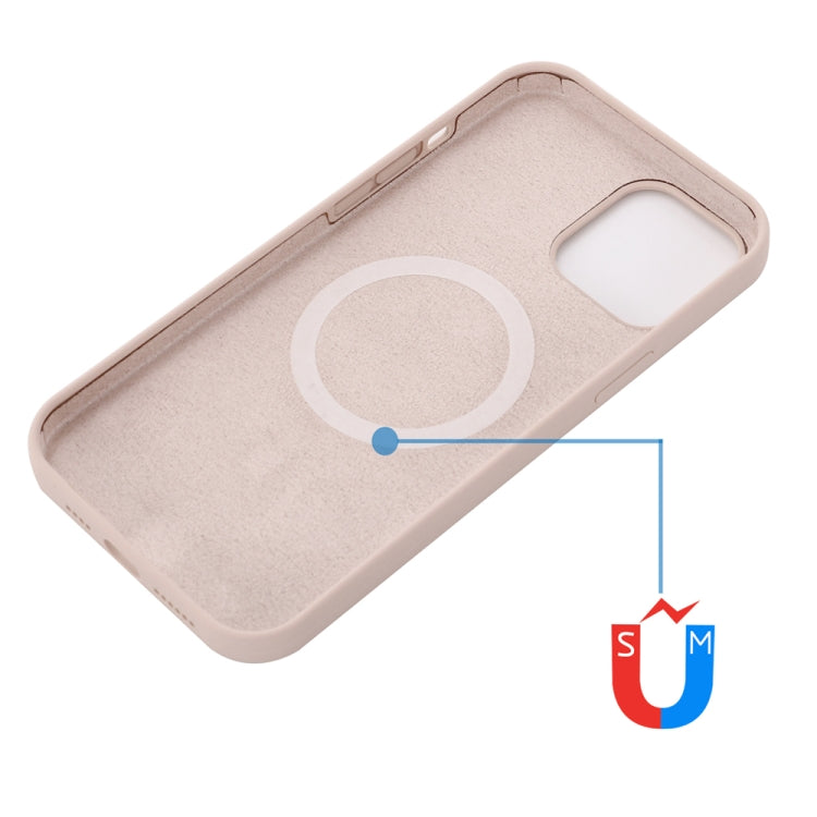 For iPhone 15 Pro Max Shockproof Silicone Magsafe Phone Case(Sand Pink) - HoMEdemic™ 
