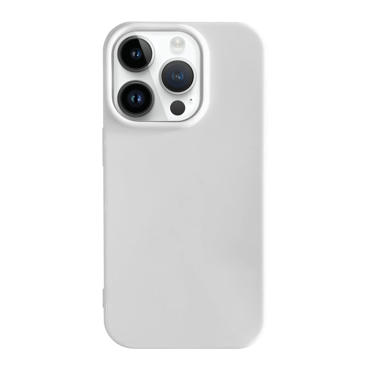 For iPhone 15 Pro Max Shockproof Solid Color TPU Phone Case(White) - HoMEdemic™ 