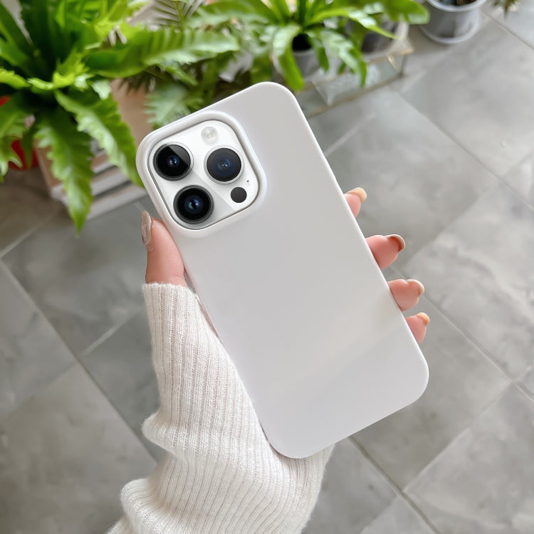 For iPhone 15 Pro Max Shockproof Solid Color TPU Phone Case(White) - HoMEdemic™ 