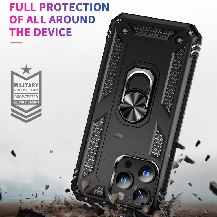 For iPhone 15 Pro Max Shockproof TPU + PC Phone Case with Holder(Black) - HoMEdemic™ 