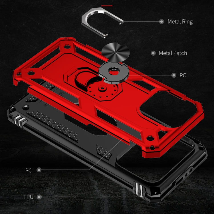 For iPhone 15 Pro Max Shockproof TPU + PC Phone Case with Holder(Red) - HoMEdemic™ 