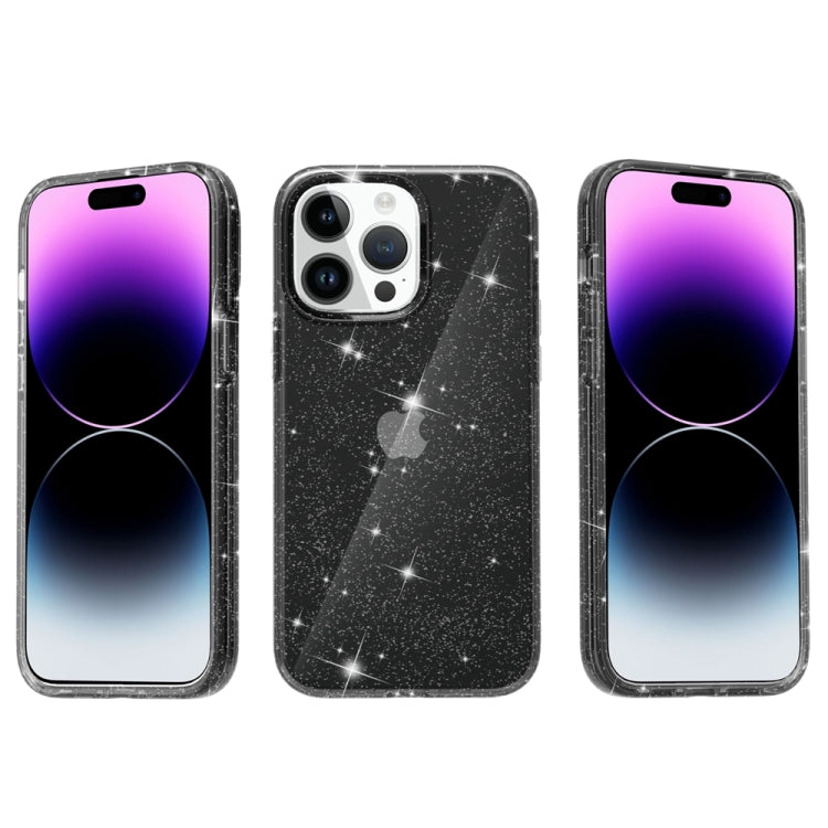 For iPhone 15 Pro Max Shockproof Terminator Glitter Powder Phone Case(Black) - HoMEdemic™ 