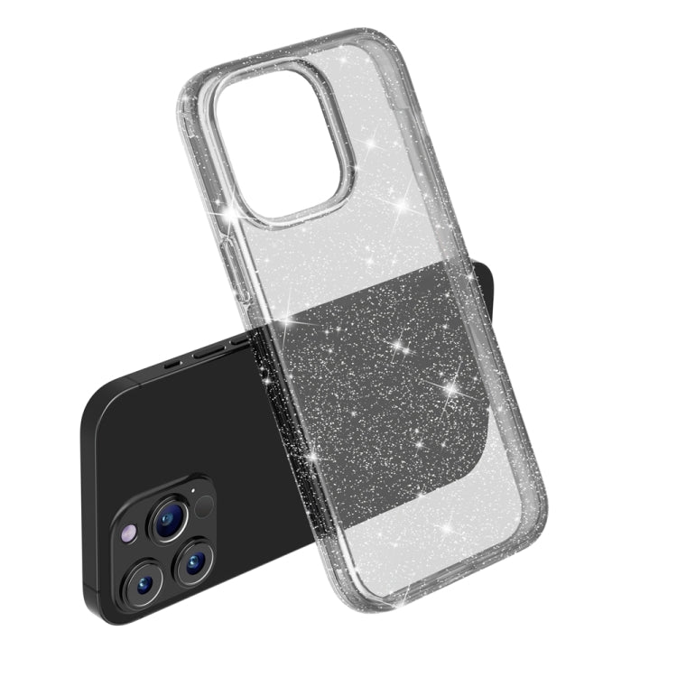 For iPhone 15 Pro Max Shockproof Terminator Glitter Powder Phone Case(Black) - HoMEdemic™ 