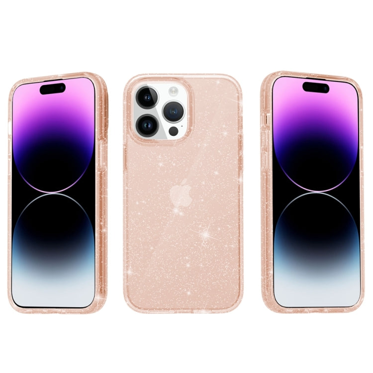 For iPhone 15 Pro Max Shockproof Terminator Glitter Powder Phone Case(Gold) - HoMEdemic™ 