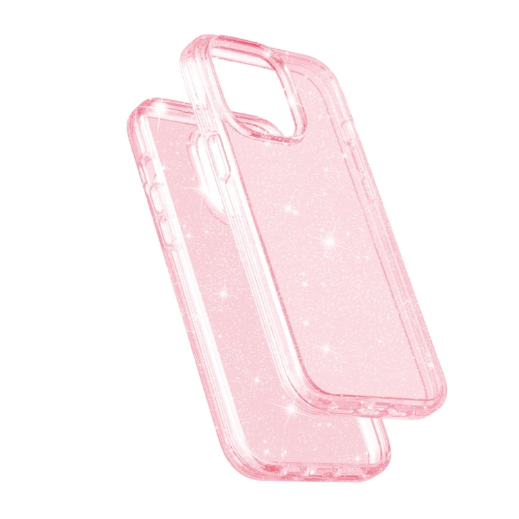 For iPhone 15 Pro Max Shockproof Terminator Glitter Powder Phone Case(Pink) - HoMEdemic™ 