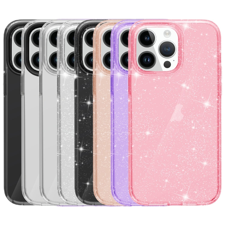 For iPhone 15 Pro Max Shockproof Terminator Glitter Powder Phone Case(Purple) - HoMEdemic™ 