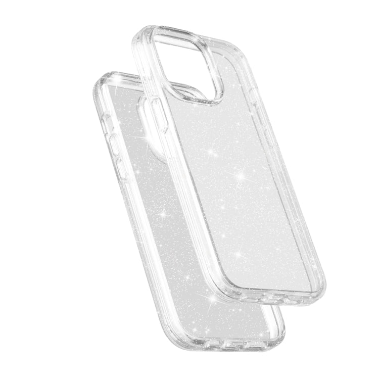 For iPhone 15 Pro Max Shockproof Terminator Glitter Powder Phone Case(White) - HoMEdemic™ 