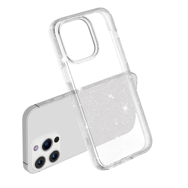 For iPhone 15 Pro Max Shockproof Terminator Glitter Powder Phone Case(White) - HoMEdemic™ 