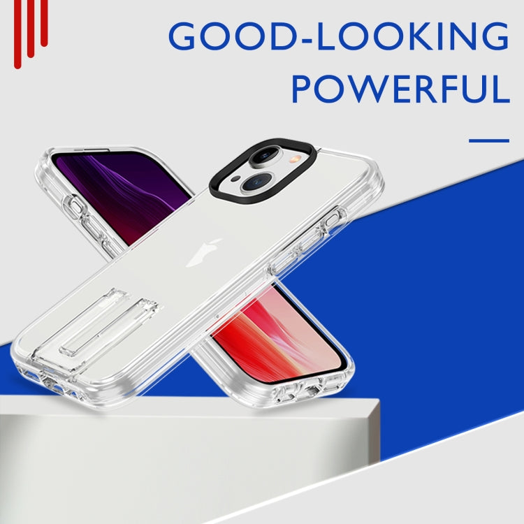 For iPhone 15 Pro Max Shockproof Terminator Phone Case with Holder(Transparent) - HoMEdemic™ 