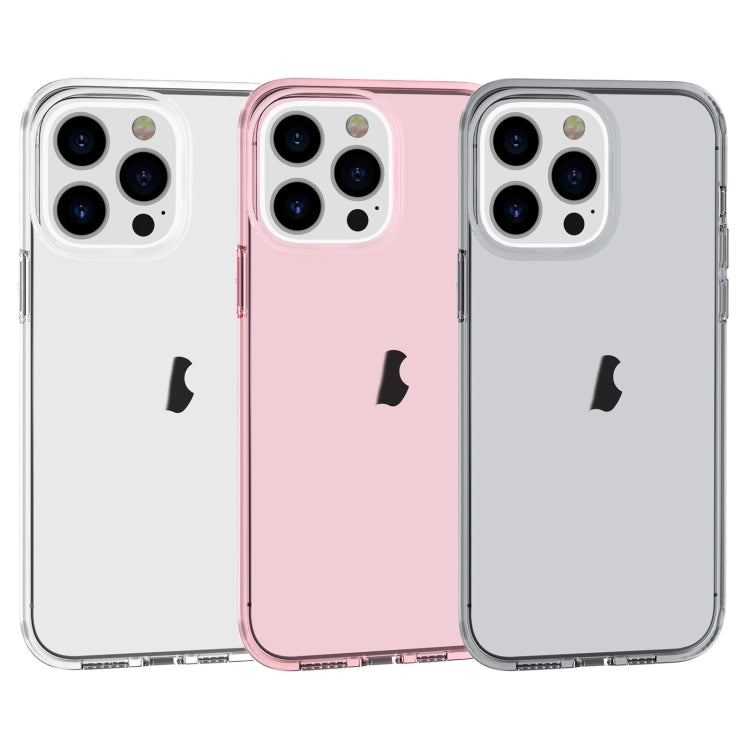 For iPhone 15 Pro Max Shockproof Terminator Transparent Phone Case(Pink) - HoMEdemic™ 