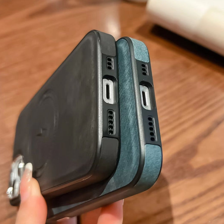 For iPhone 15 Pro Max Side PU Hybrid TPU Magsafe Phone Case(Pink) - HoMEdemic™ 