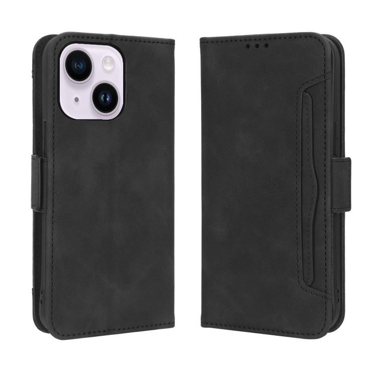 For iPhone 15 Pro Max Skin Feel Calf Texture Card Slots Leather Phone Case(Black) - HoMEdemic™ 