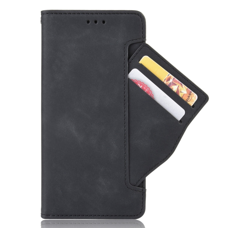 For iPhone 15 Pro Max Skin Feel Calf Texture Card Slots Leather Phone Case(Black) - HoMEdemic™ 