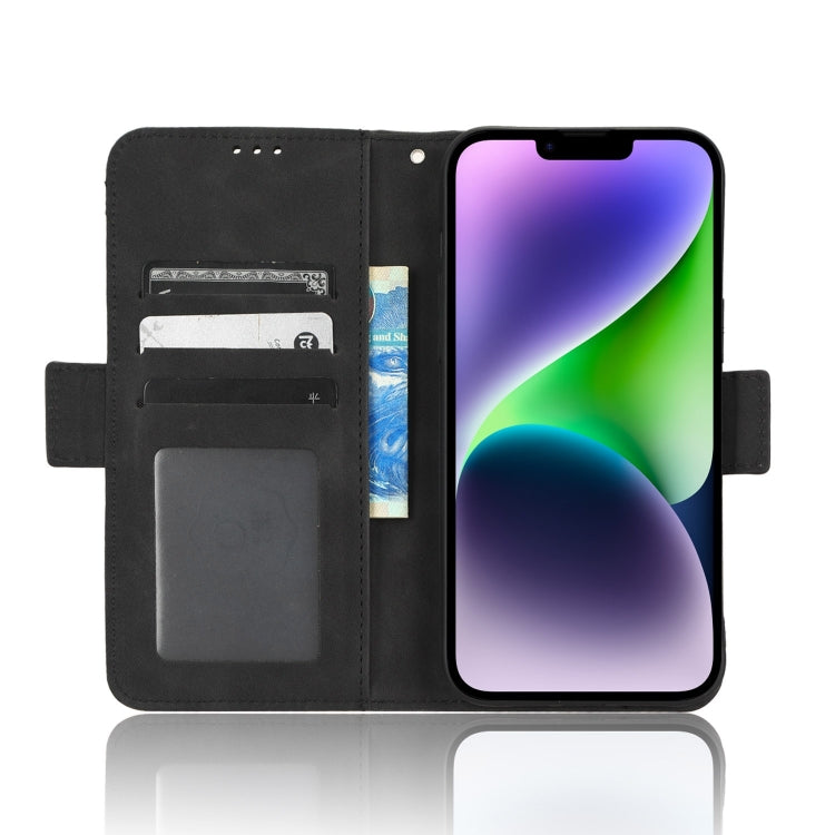 For iPhone 15 Pro Max Skin Feel Calf Texture Card Slots Leather Phone Case(Black) - HoMEdemic™ 