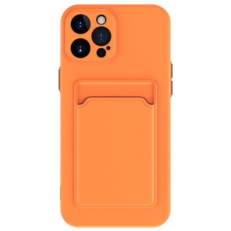 For iPhone 15 Pro Max Skin Feel Card Contrast Color Button TPU Phone Case(Orange) - HoMEdemic™ 