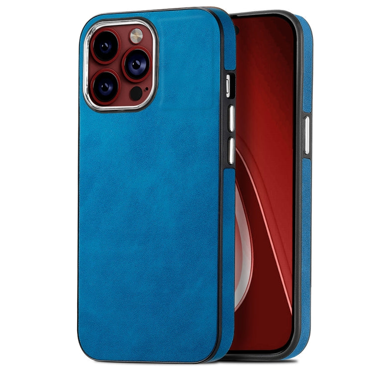 For iPhone 15 Pro Max Skin-Feel Electroplating TPU Shockproof Phone Case(Blue) - HoMEdemic™ 