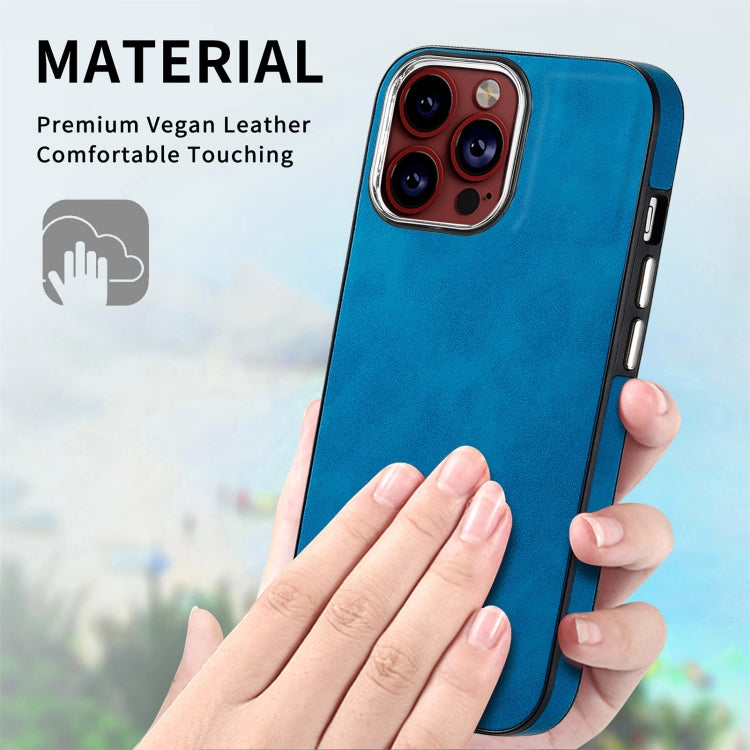 For iPhone 15 Pro Max Skin-Feel Electroplating TPU Shockproof Phone Case(Blue) - HoMEdemic™ 