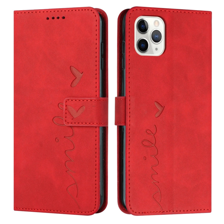 For iPhone 15 Pro Max Skin Feel Heart Pattern Leather Phone Case(Red) - HoMEdemic™ 