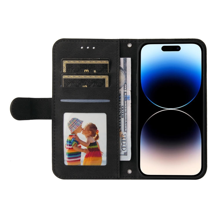 For iPhone 15 Pro Max Skin Feel Life Tree Leather Phone Case(Black) - HoMEdemic™ 