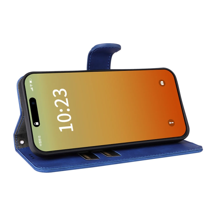 For iPhone 15 Pro Max Skin Feel Magnetic Flip Leather Phone Case(Blue) - HoMEdemic™ 