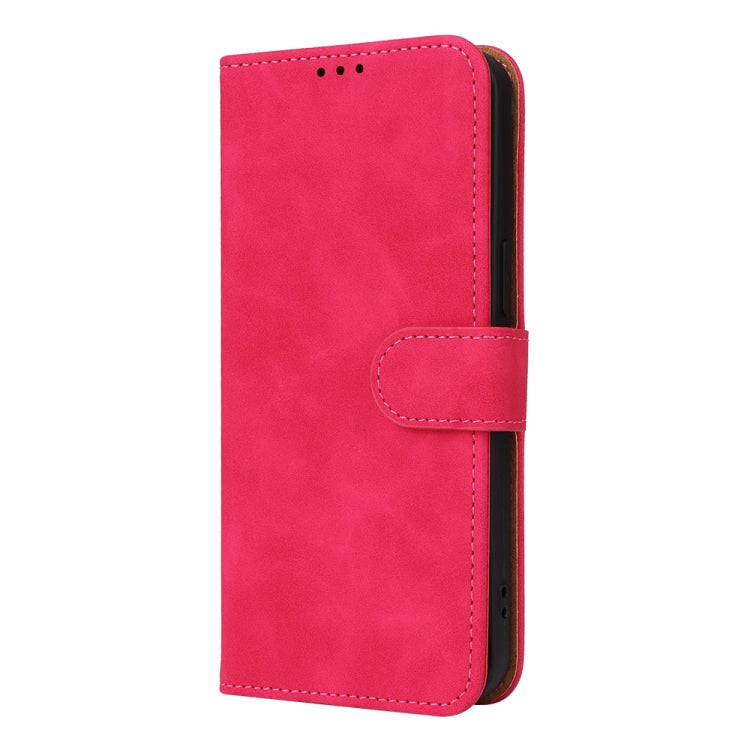 For iPhone 15 Pro Max Skin Feel Magnetic Flip Leather Phone Case(Rose Red) - HoMEdemic™ 