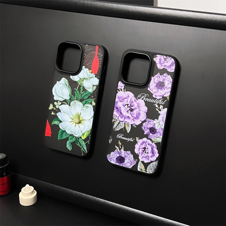 For iPhone 15 Pro Max Skin Feel Matte TPU+PC Shockproof Phone Case(Camellia) - HoMEdemic™ 