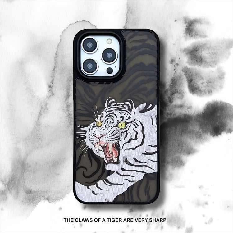 For iPhone 15 Pro Max Skin Feel Matte TPU+PC Shockproof Phone Case(Tiger) - HoMEdemic™ 