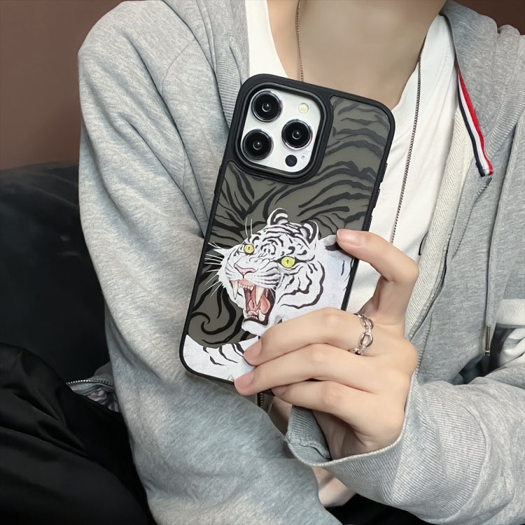 For iPhone 15 Pro Max Skin Feel Matte TPU+PC Shockproof Phone Case(Tiger) - HoMEdemic™ 