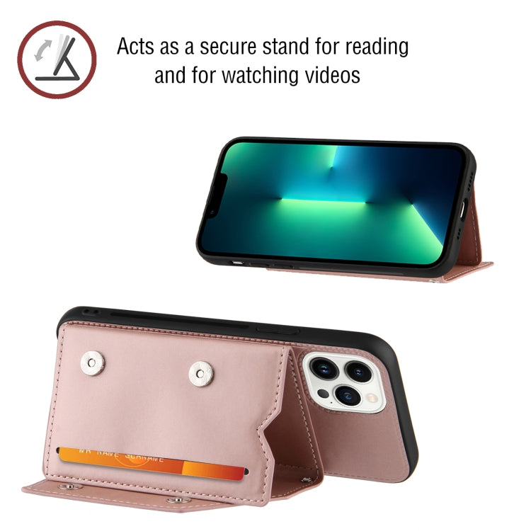 For iPhone 15 Pro Max Skin Feel PU + TPU + PC Back Cover Shockproof Case(Rose Gold) - HoMEdemic™ 