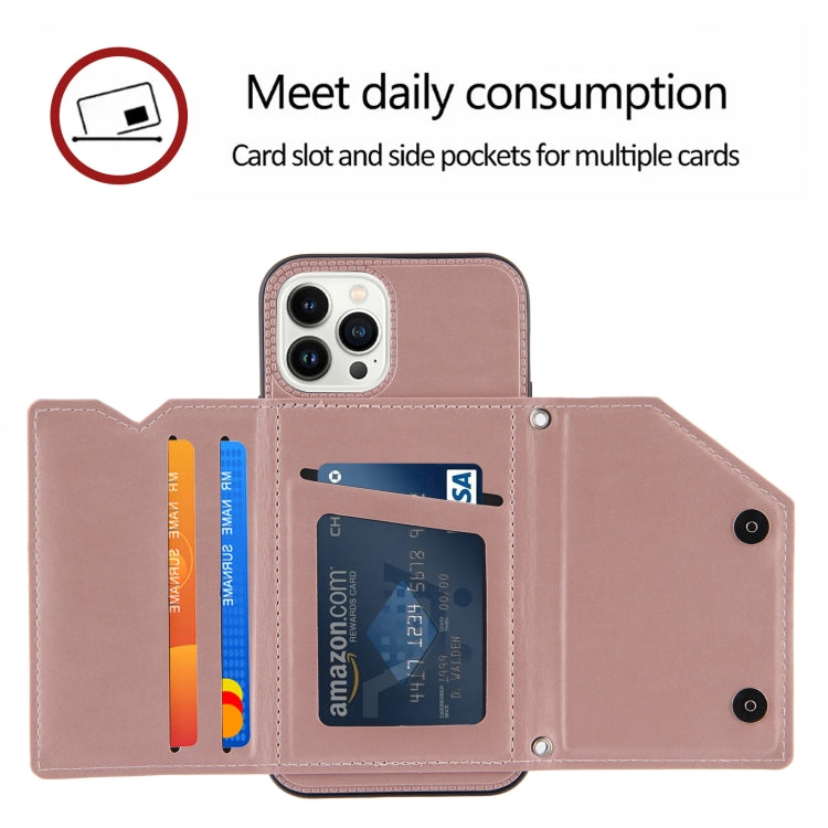 For iPhone 15 Pro Max Skin Feel PU + TPU + PC Back Cover Shockproof Case(Rose Gold) - HoMEdemic™ 