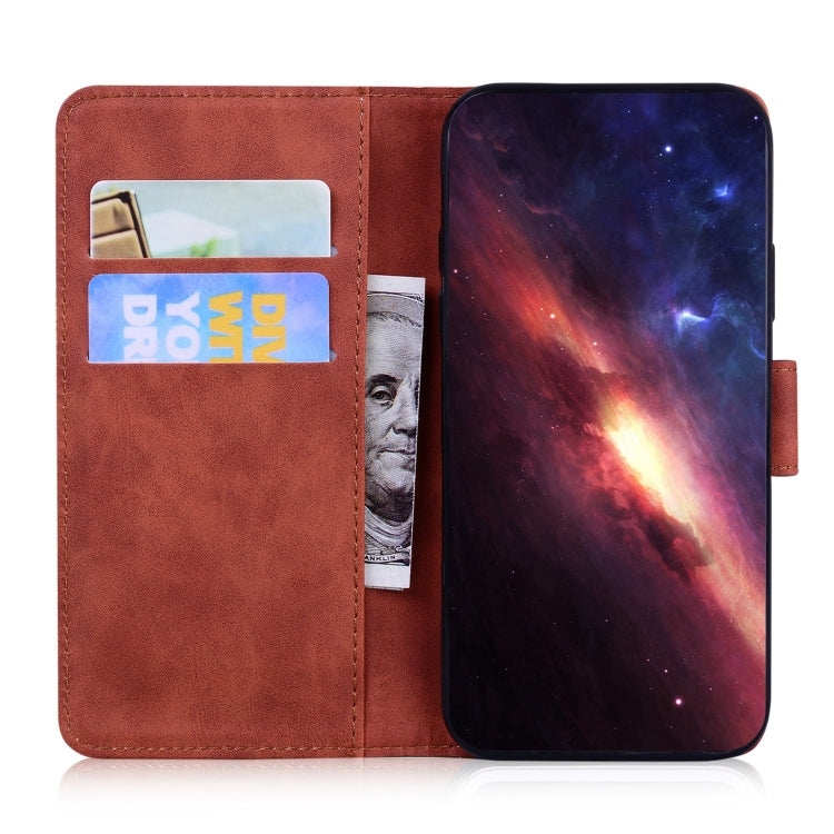 For iPhone 15 Pro Max Skin Feel Pure Color Flip Leather Phone Case(Brown) - HoMEdemic™ 