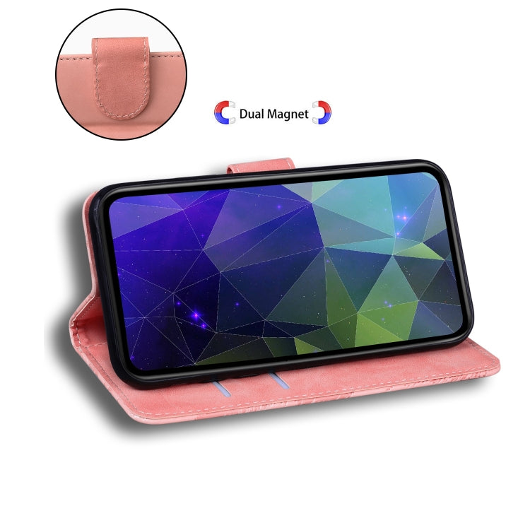 For iPhone 15 Pro Max Skin Feel Pure Color Flip Leather Phone Case(Pink) - HoMEdemic™ 
