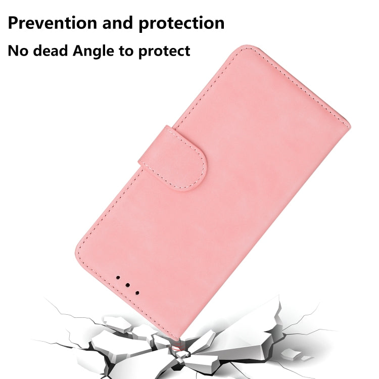 For iPhone 15 Pro Max Skin Feel Pure Color Flip Leather Phone Case(Pink) - HoMEdemic™ 