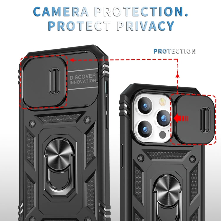 For iPhone 15 Pro Max Sliding Camshield Holder Phone Case(Black) - HoMEdemic™ 