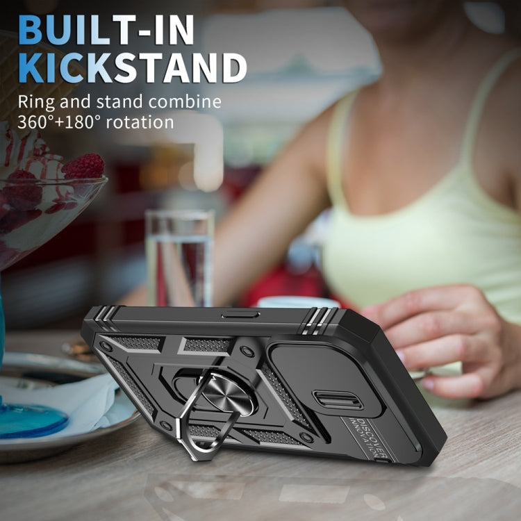 For iPhone 15 Pro Max Sliding Camshield Holder Phone Case(Black) - HoMEdemic™ 