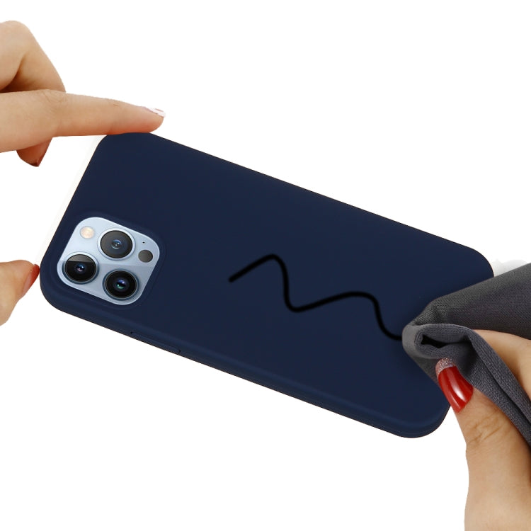 For iPhone 15 Pro Max Solid Color Silicone Phone Case(Midnight Blue) - HoMEdemic™ 