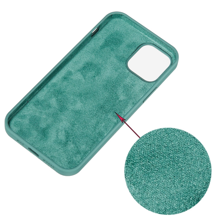 For iPhone 15 Pro Max Solid Color Silicone Phone Case(Pine Needle Green) - HoMEdemic™ 