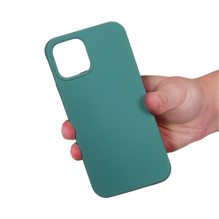 For iPhone 15 Pro Max Solid Color Silicone Phone Case(Pine Needle Green) - HoMEdemic™ 
