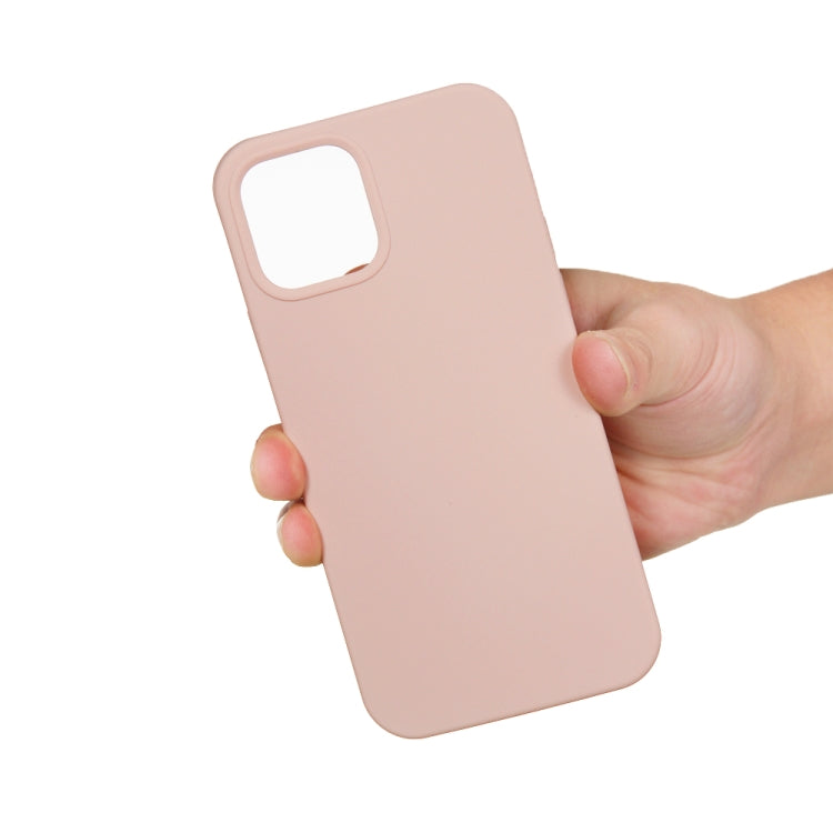 For iPhone 15 Pro Max Solid Color Silicone Phone Case(Sand Pink) - HoMEdemic™ 