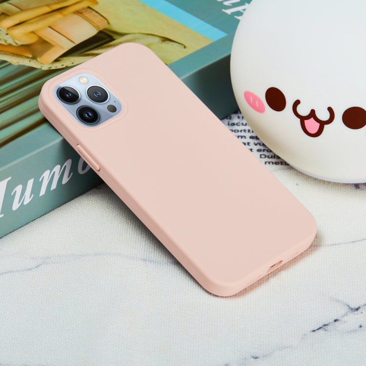 For iPhone 15 Pro Max Solid Color Silicone Phone Case(Sand Pink) - HoMEdemic™ 