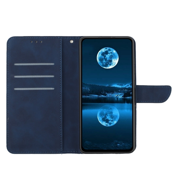 For iPhone 15 Pro Max Stitching Embossed Leather Phone Case(Blue) - HoMEdemic™ 