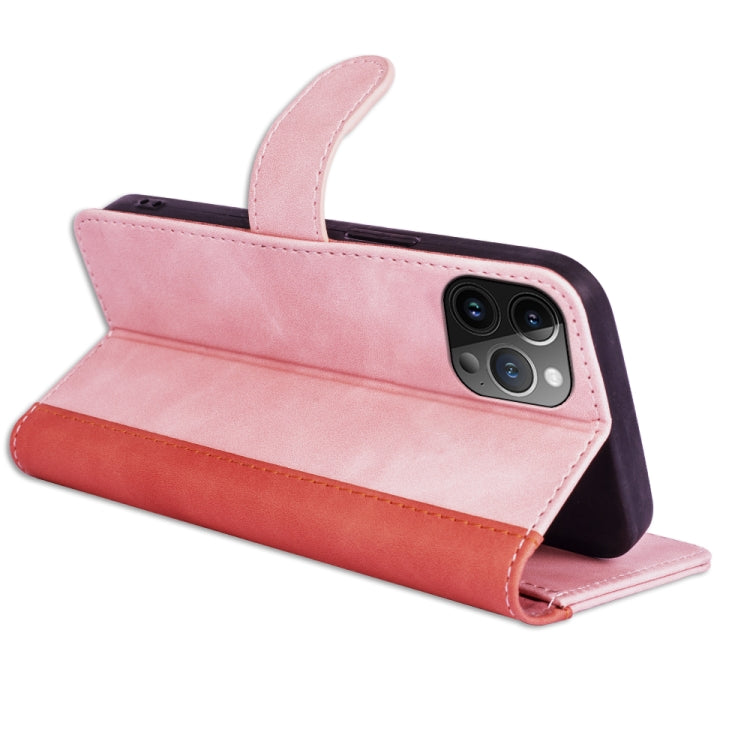 For iPhone 15 Pro Max Stitching Horizontal Flip Leather Phone Case(Red) - HoMEdemic™ 