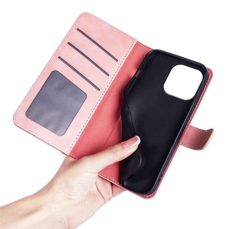For iPhone 15 Pro Max Stitching Horizontal Flip Leather Phone Case(Red) - HoMEdemic™ 